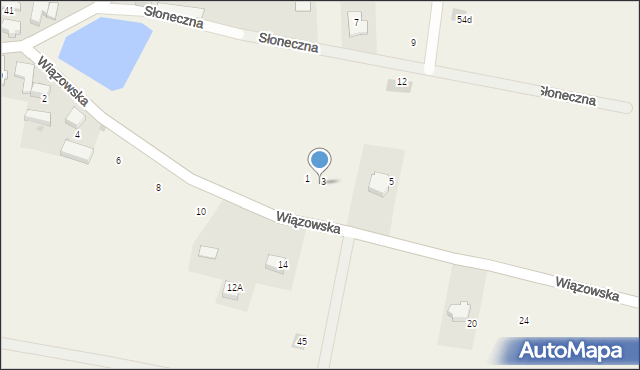 Borek Strzeliński, Wiązowska, 3b, mapa Borek Strzeliński