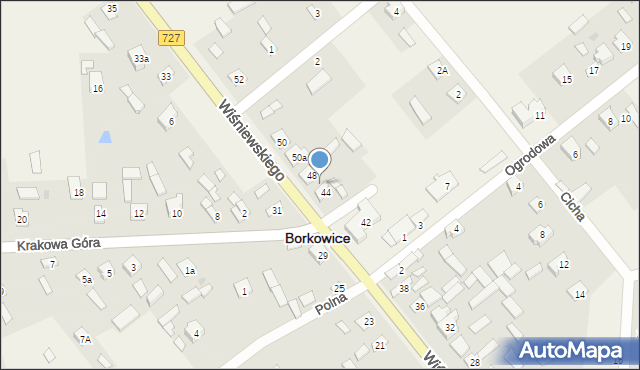 Borkowice, Wiśniewskiego Jana, ks., 46, mapa Borkowice