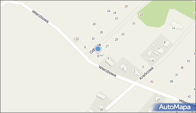 Borkowice, Wierzbowa, 6, mapa Borkowice