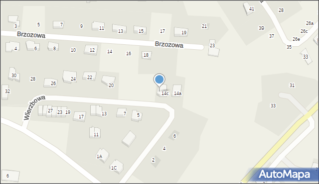 Borkowo, Wierzbowa, 14d, mapa Borkowo