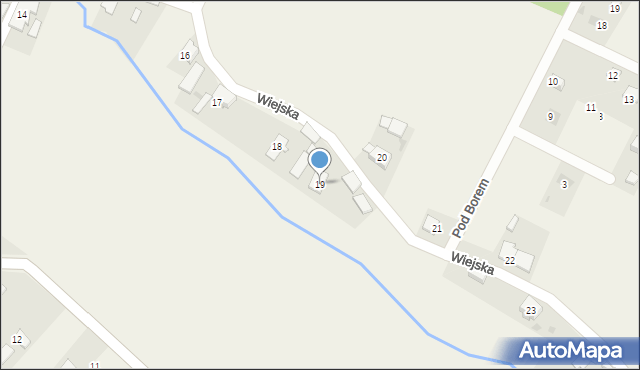 Borowiany, Wiejska, 19, mapa Borowiany