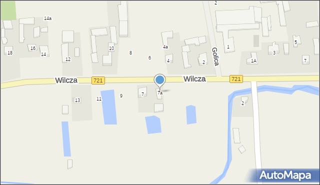 Boryszew, Wilcza, 7a, mapa Boryszew