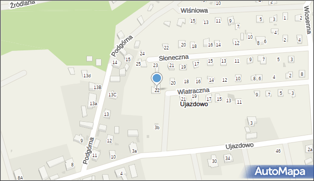 Boszkowo-Letnisko, Wiatraczna, 22, mapa Boszkowo-Letnisko