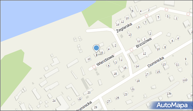 Boszkowo-Letnisko, Wierzbowa, 8, mapa Boszkowo-Letnisko