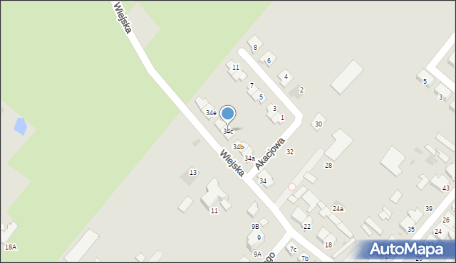 Braniewo, Wiejska, 34c, mapa Braniewo