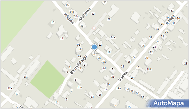 Braniewo, Wiejska, 7c, mapa Braniewo