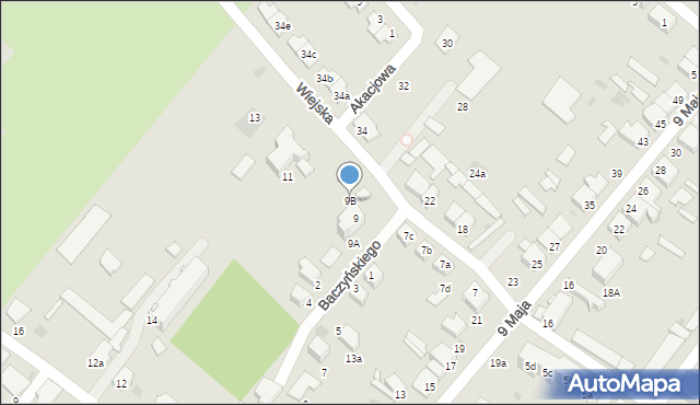 Braniewo, Wiejska, 9B, mapa Braniewo