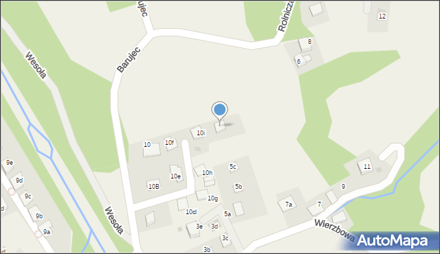 Brenna, Wierzbowa, 5e, mapa Brenna