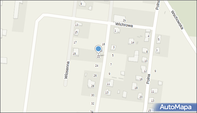 Brenno, Wichrowa, 22, mapa Brenno