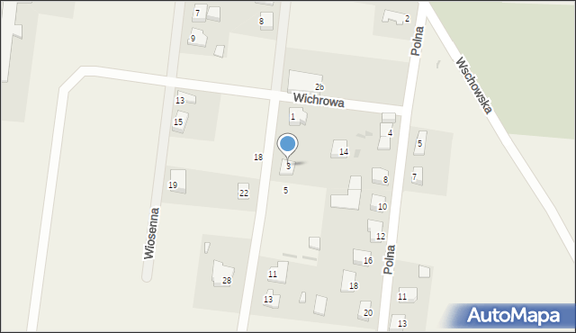 Brenno, Wichrowa, 3, mapa Brenno