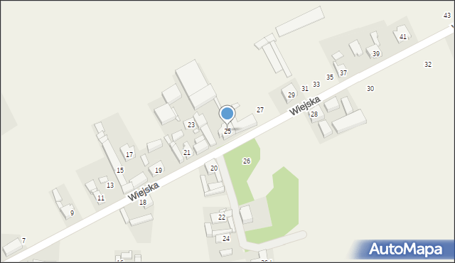 Bronikowo, Wiejska, 25, mapa Bronikowo