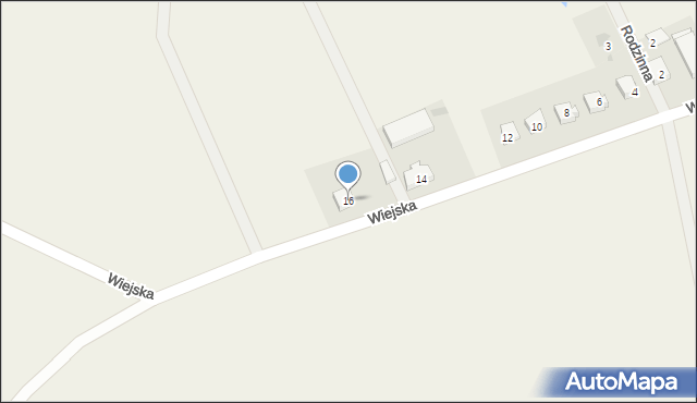 Brudzewo, Wiejska, 16, mapa Brudzewo