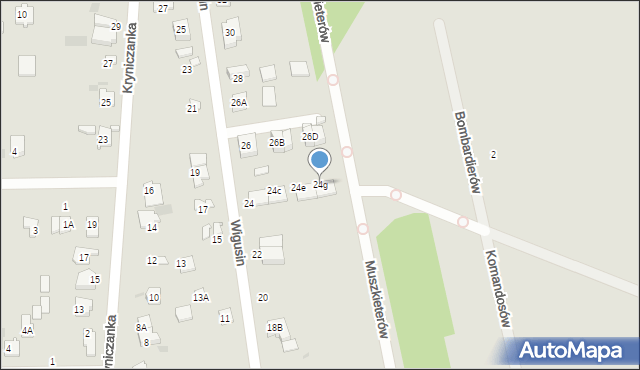 Brwinów, Wigusin, 24g, mapa Brwinów