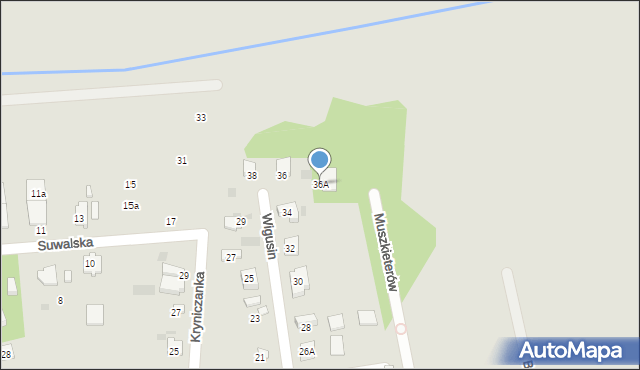 Brwinów, Wigusin, 36A, mapa Brwinów