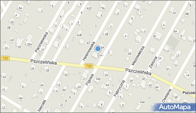 Brwinów, Wiktorska, 1, mapa Brwinów