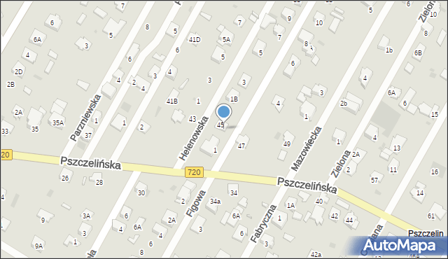 Brwinów, Wiktorska, 1a, mapa Brwinów