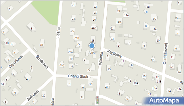 Brwinów, Wilsona Thomasa Woodrowa, 28A, mapa Brwinów