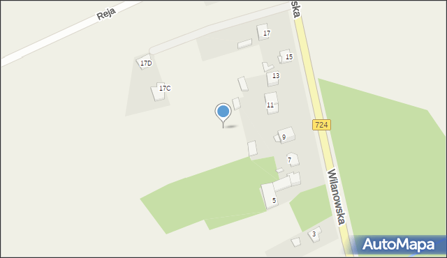 Brześce, Wilanowska, 11a, mapa Brześce