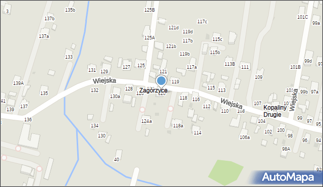 Brzesko, Wiejska, 120, mapa Brzesko