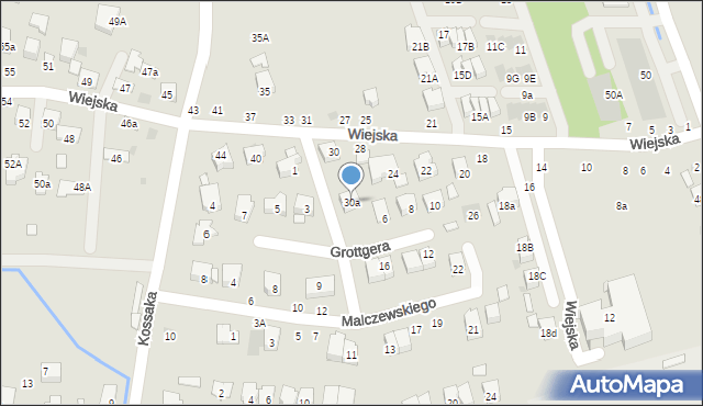 Brzesko, Wiejska, 30a, mapa Brzesko