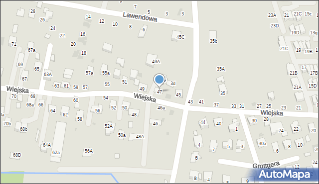 Brzesko, Wiejska, 47, mapa Brzesko