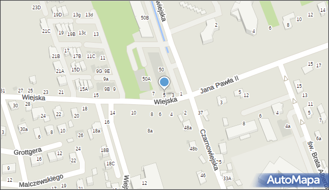 Brzesko, Wiejska, 5, mapa Brzesko