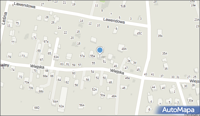 Brzesko, Wiejska, 53, mapa Brzesko