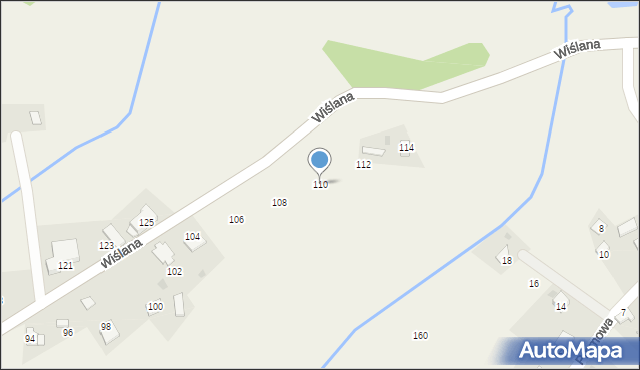 Brzeźnica, Wiślana, 110, mapa Brzeźnica