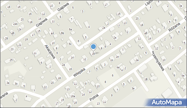 Brzoza, Wiejska, 10, mapa Brzoza