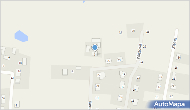 Brzozówka, Wiązowa, 3, mapa Brzozówka