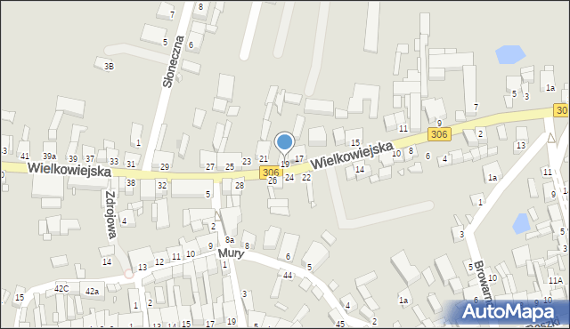 Buk, Wielkowiejska, 19, mapa Buk