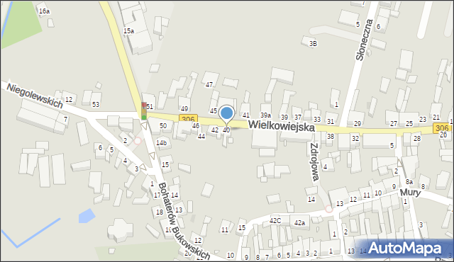 Buk, Wielkowiejska, 40, mapa Buk