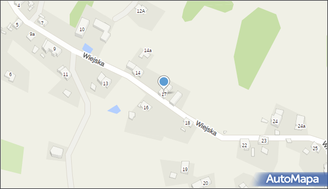 Bukowiec, Wiejska, 17, mapa Bukowiec