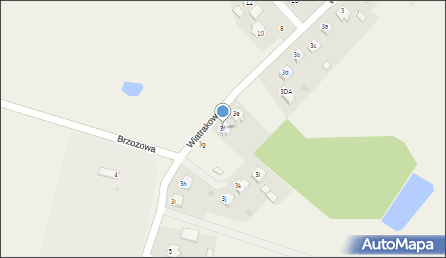 Bukowiec, Wiatrakowa, 3f, mapa Bukowiec