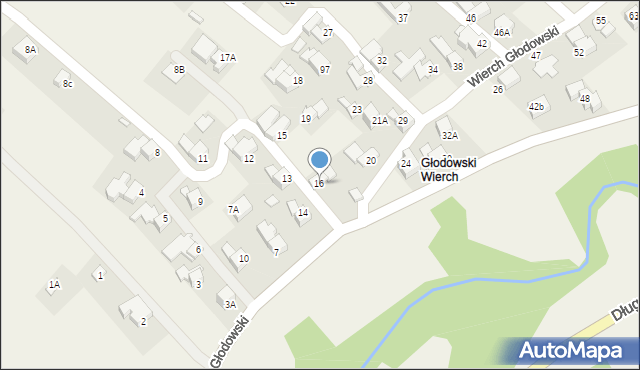 Bukowina Tatrzańska, Wierch Głodowski, 16, mapa Bukowina Tatrzańska