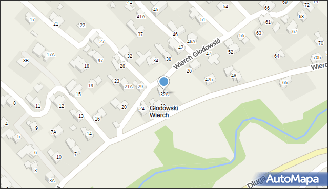 Bukowina Tatrzańska, Wierch Głodowski, 32A, mapa Bukowina Tatrzańska