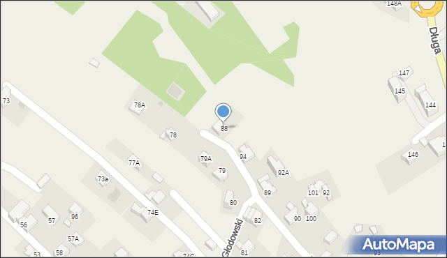 Bukowina Tatrzańska, Wierch Głodowski, 88, mapa Bukowina Tatrzańska