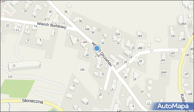 Bukowina Tatrzańska, Wierch Olczański, 17a, mapa Bukowina Tatrzańska