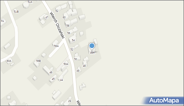 Bukowina Tatrzańska, Wierch Olczański, 48A, mapa Bukowina Tatrzańska