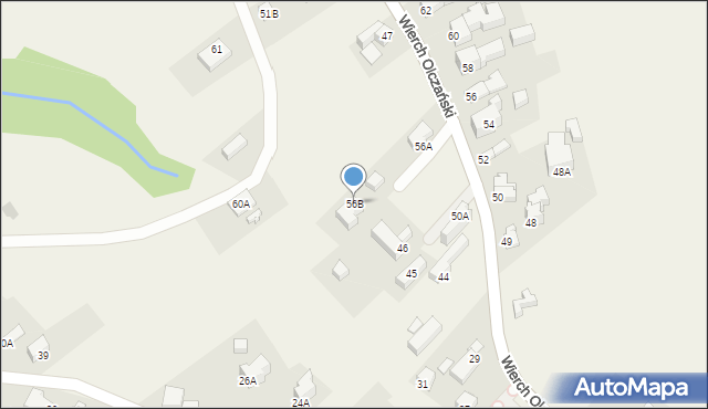 Bukowina Tatrzańska, Wierch Olczański, 56B, mapa Bukowina Tatrzańska