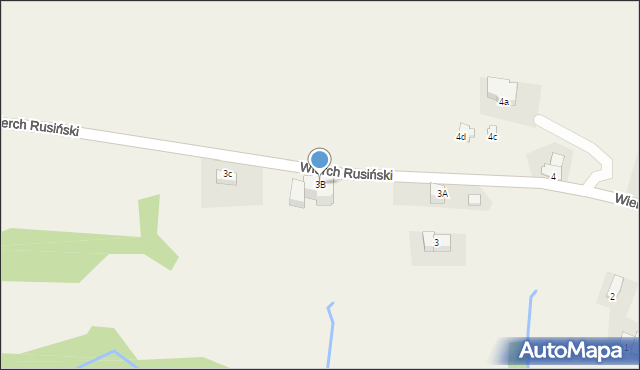 Bukowina Tatrzańska, Wierch Rusiński, 3B, mapa Bukowina Tatrzańska