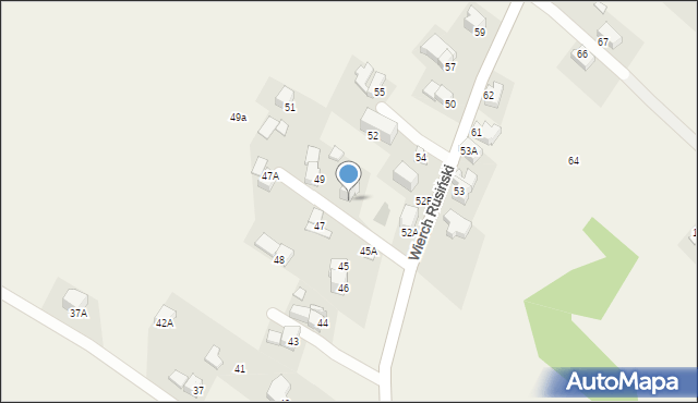 Bukowina Tatrzańska, Wierch Rusiński, 49b, mapa Bukowina Tatrzańska