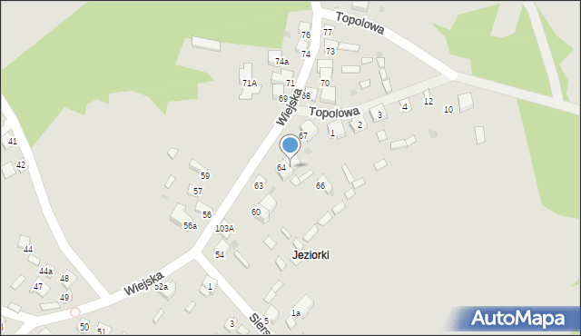 Bukowno, Wiejska, 65, mapa Bukowno