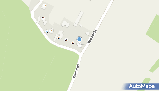 Bulowice, Witkowska, 21, mapa Bulowice