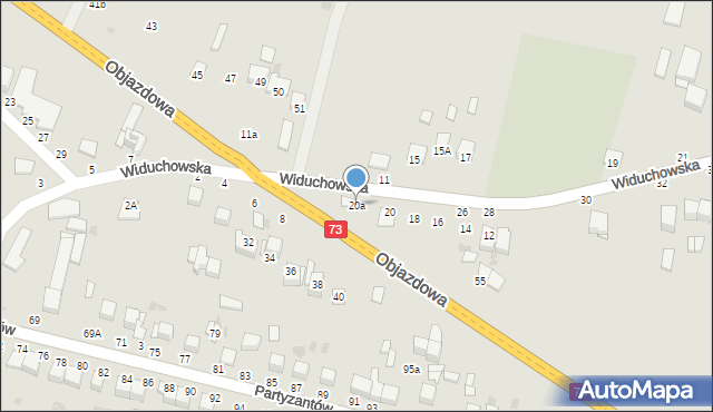 Busko-Zdrój, Widuchowska, 20a, mapa Busko-Zdrój