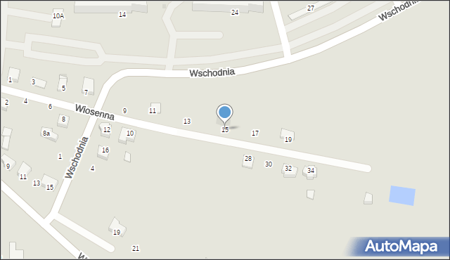 Busko-Zdrój, Wiosenna, 15, mapa Busko-Zdrój