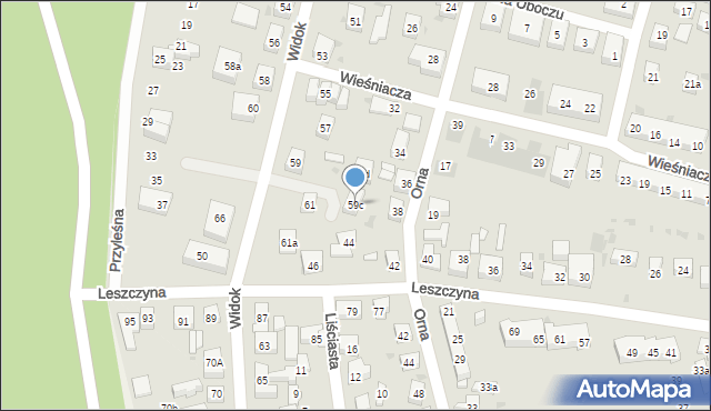 Bydgoszcz, Widok, 59c, mapa Bydgoszczy