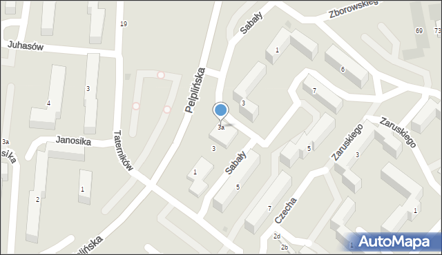 Bydgoszcz, Witkiewicza Stanisława Ignacego, 3a, mapa Bydgoszczy