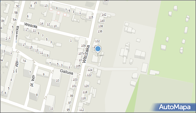 Bytom, Witczaka Stanisława, 126, mapa Bytomia