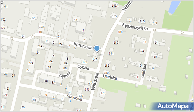 Bytom, Witczaka Stanisława, 149, mapa Bytomia